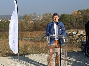 18 octobre 2018 : pose de la première pierre du futur datacentre mosellan