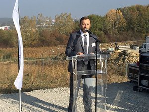 18 octobre 2018 : pose de la première pierre du futur datacentre mosellan